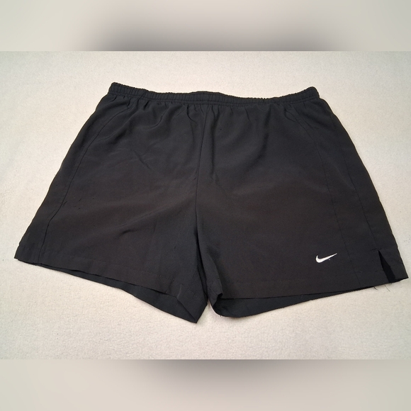 Nike Pants - 4/20$ ➡️ Nike Black Athletic Shorts with White Swoosh
